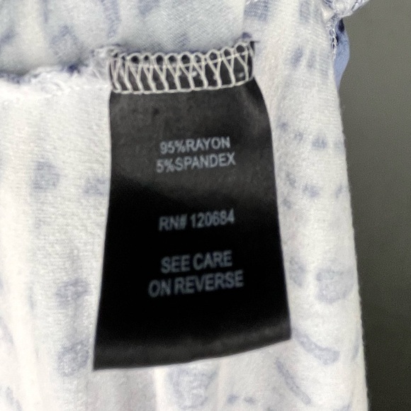 Torrid Blue and White Tie Dye Striped A-Line Maxi Skirt Women’s Size 0 - Picture 5 of 5